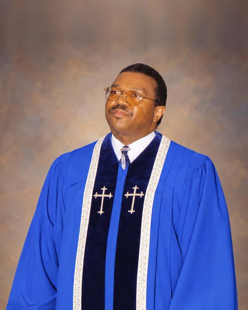 Suffragan Bishop Luke A. McClendon, Jr. in his clerical robe
